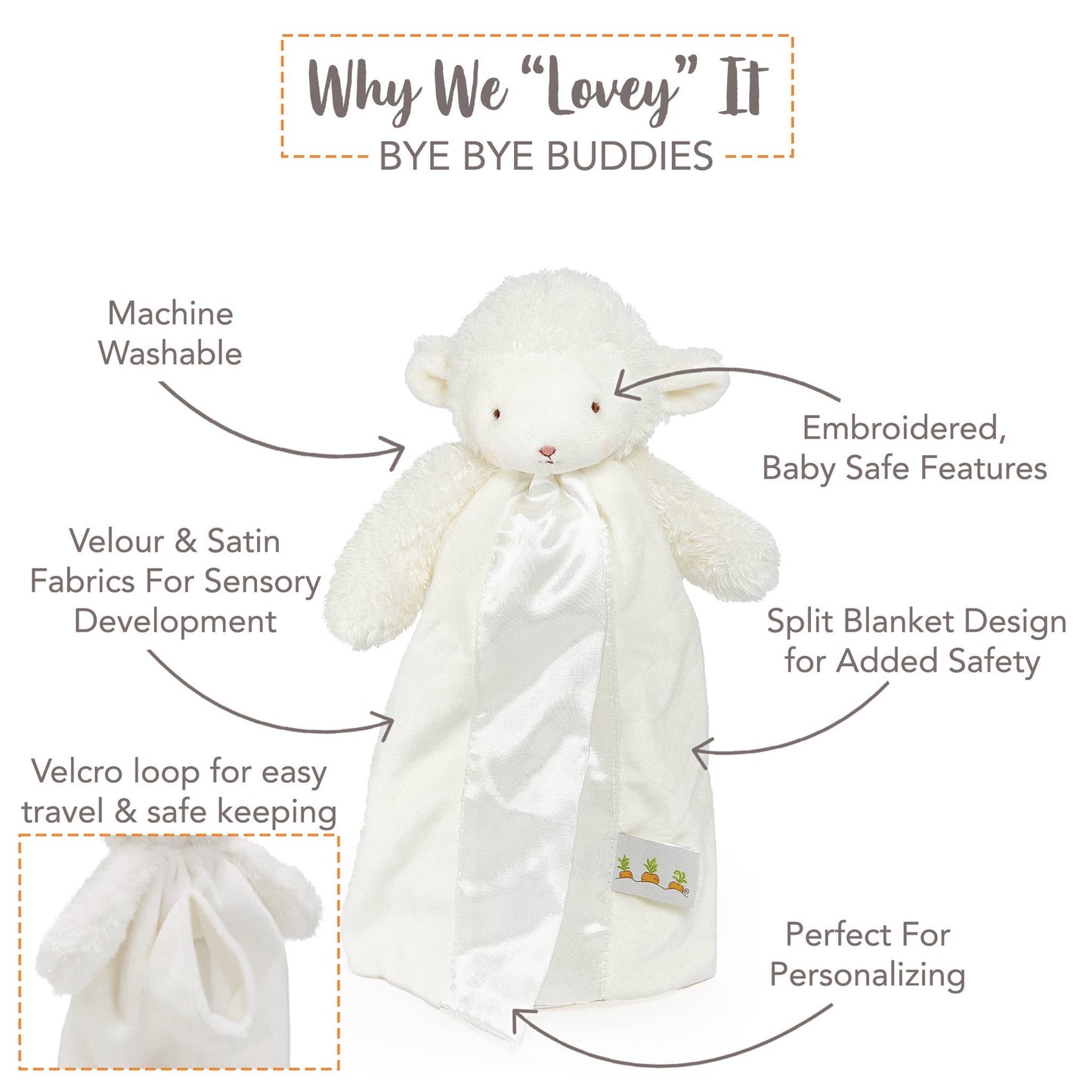 Kiddo Lamb Bye Bye Buddy | Bunnies By The Bay