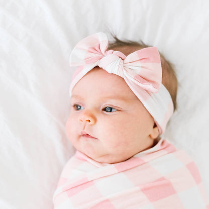 London Knit Headband Bow | Copper Pearl