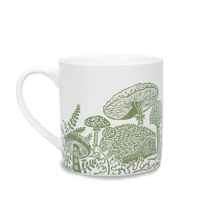 Ceramic Mug Woodland Mushroom & Hedgehog | Half Moon Bay Design