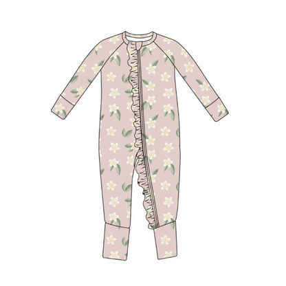 Plumeria Bamboo Convertible Ruffle Romper | Emi Lei