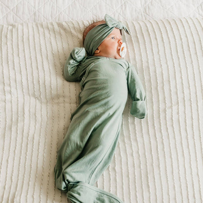 Briar Newborn Knotted Gown |Copper Pearl