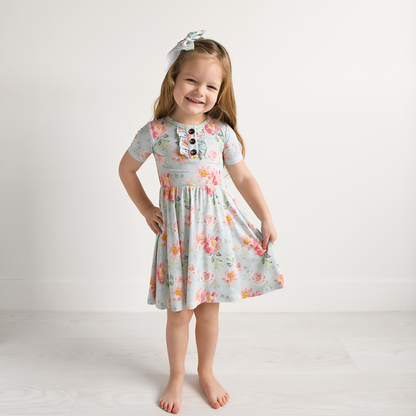 Mae Floral Bamboo Twirl Dress | Gigi & Max