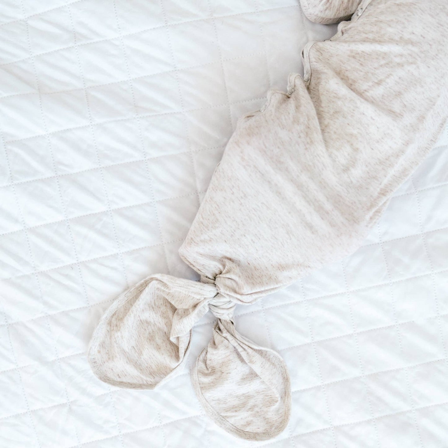 Oat Newborn Knotted Gown | Copper Pearl