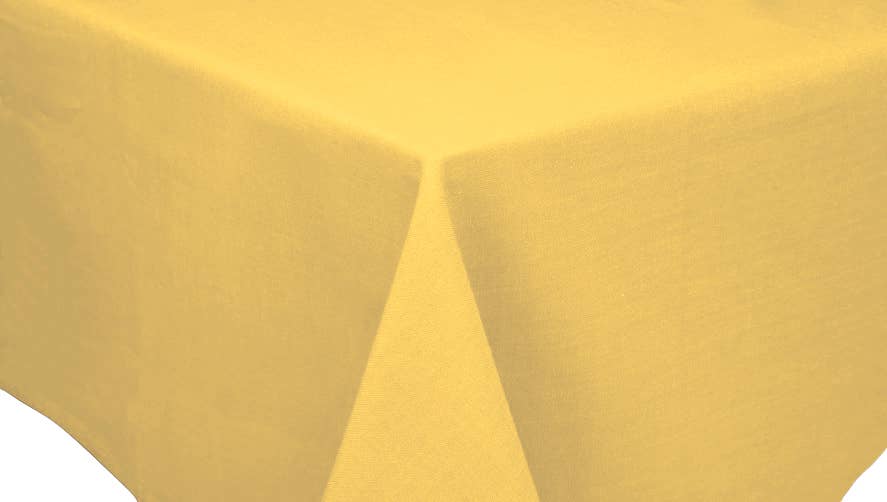 Table Cloth  - Yellow (Solid Colour) | Accent Linen