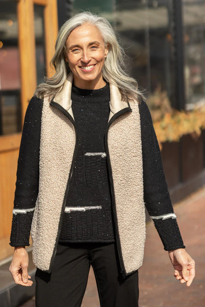 Reversible Sherpa/Faux Suede Vest | Habitat Clothing