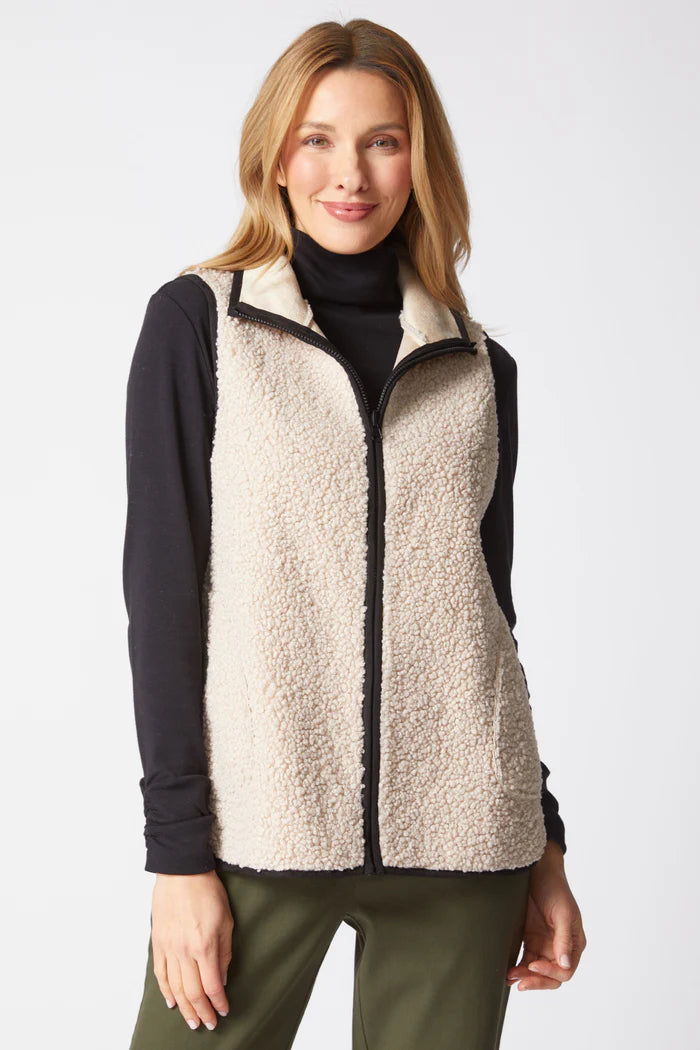 Reversible Sherpa/Faux Suede Vest | Habitat Clothing