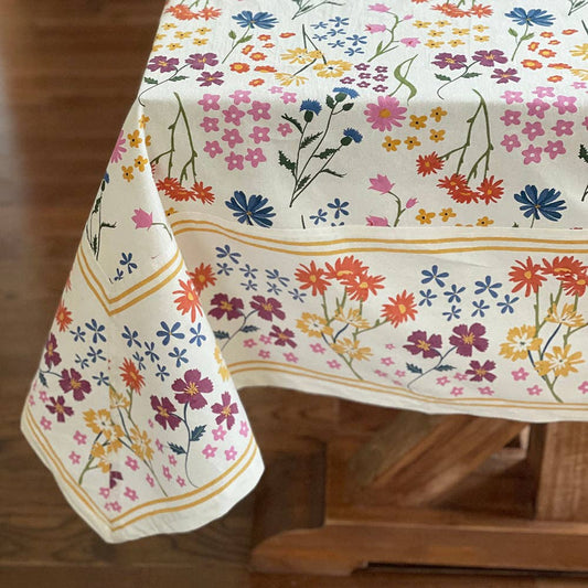 Wildflowers Tablecloth | Mahogany