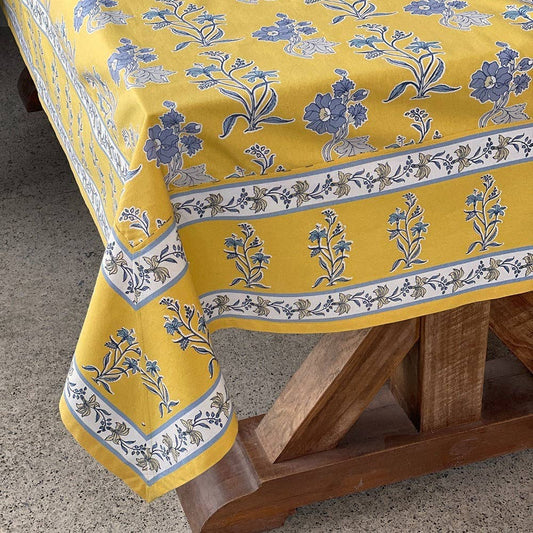 Rhiann Yellow Tablecloth | Mahogany