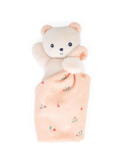 Comforting Peach Bear Blanket - Doudou | Janod