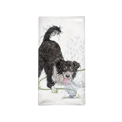Sprinkler Dog Towel | Mary Lake-Thompson