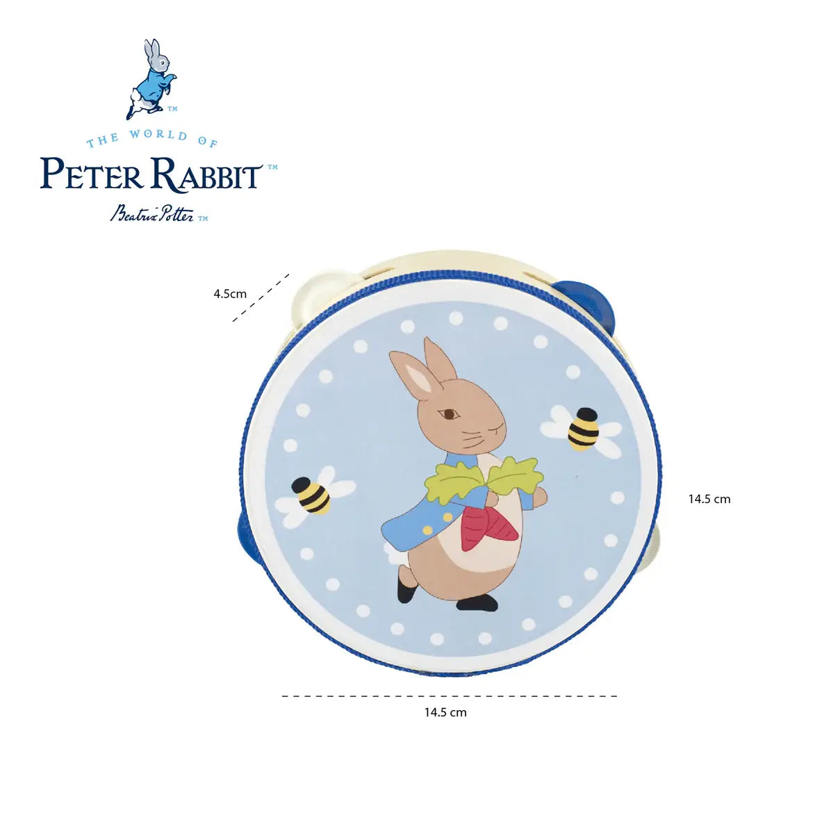 Peter Rabbit™ Tambourine | Orange Tree Toys