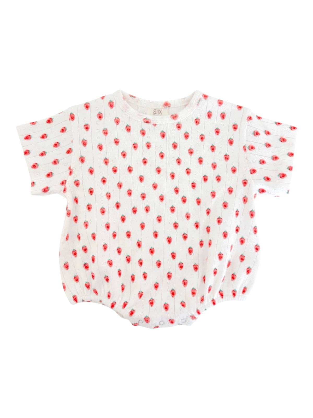 White Strawberry Organic T-Shirt Bubble | Siix Collection