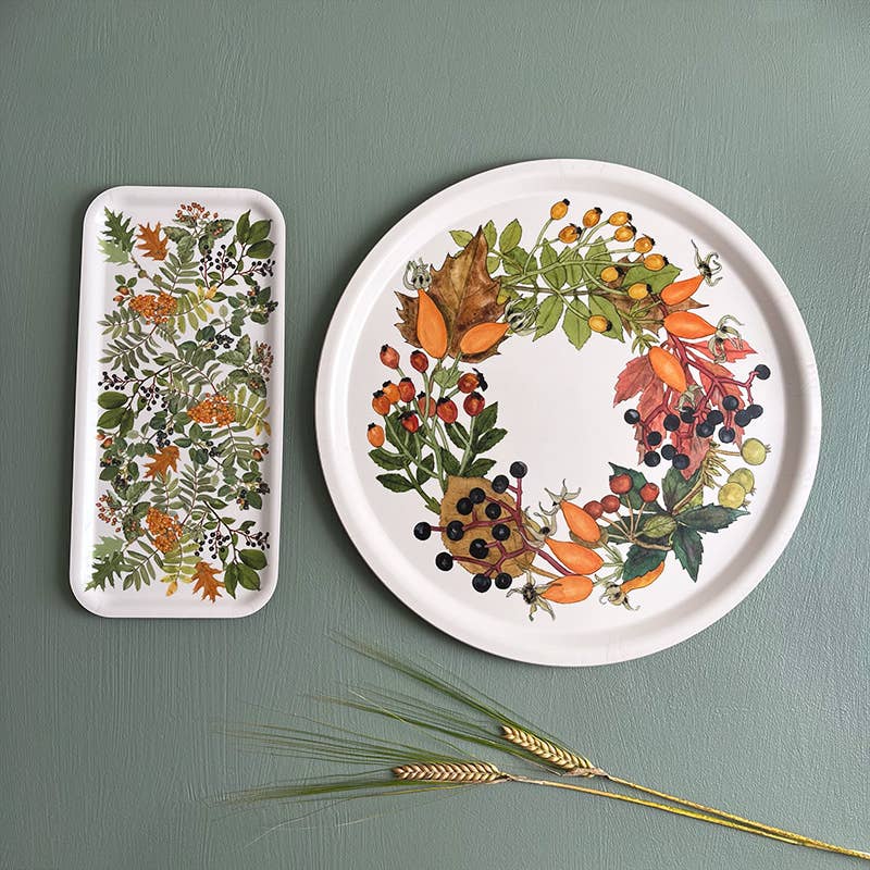 Autumn Wooden Serving Tray | Koustrup & Co