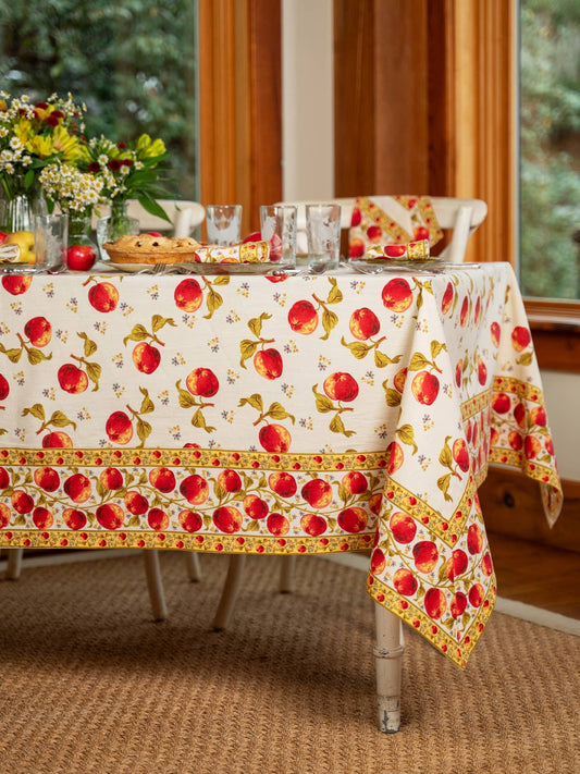 Ecru Apple Tablecloth | April Cornell