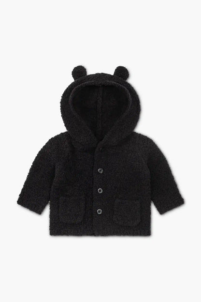 Charcoal Teddy Cardigan | Monica + Andy
