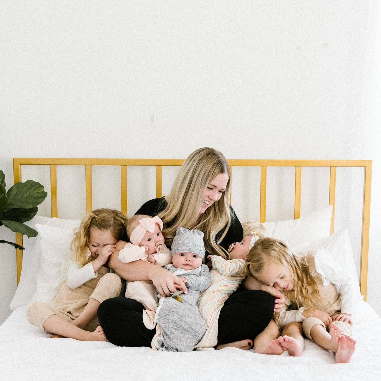 Blush Newborn Knotted Gown | Copper Pearl