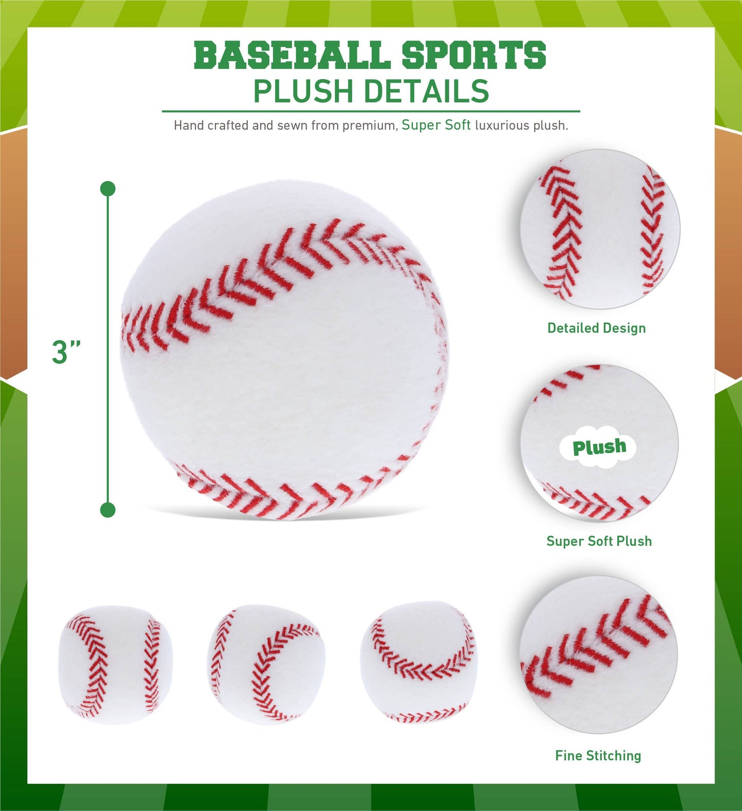 Baseball Plush - 3" | Cota Global