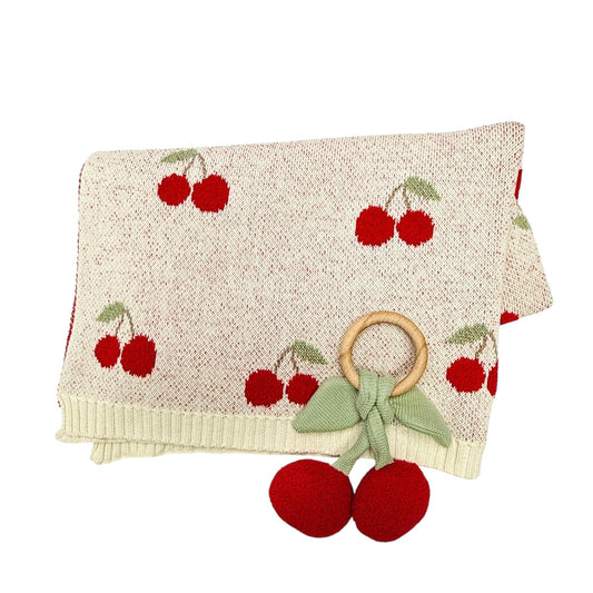 Cherry Orchard Blanket + Ring Gift Set | Viverano Organics