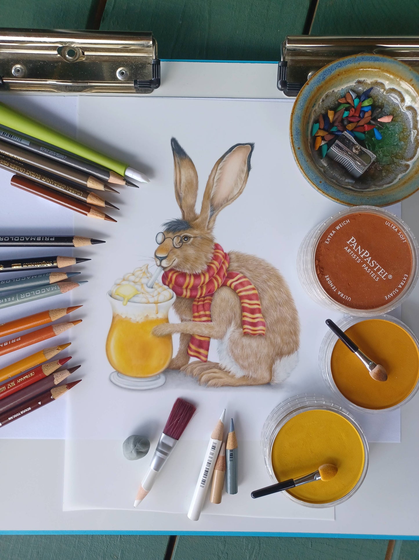 "Buttered Beere with Hare E. Potter" Blank Card | Ripples Greeting Cards