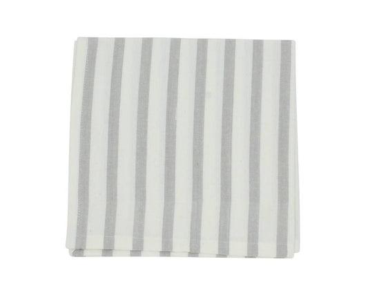 Light Grey Striped Cloth Napkins | Danishville