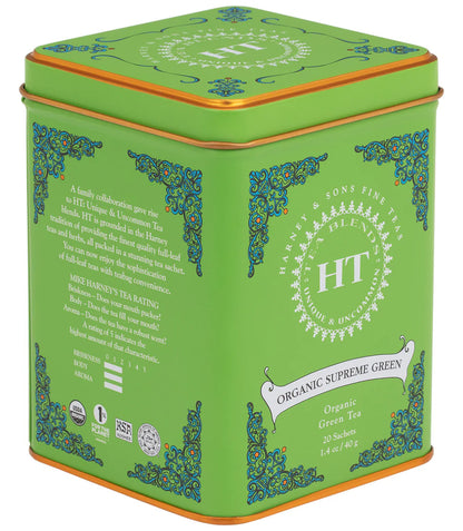 Organic Supreme Green Tea (20 Sachets) | Harney & Sons