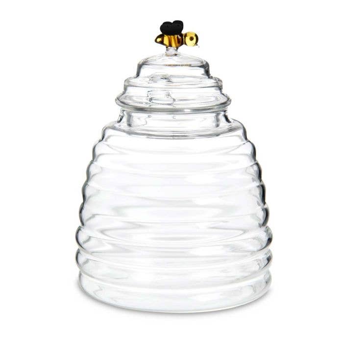 Glass Honey Jar With Lid And Honey Dipper | HIC Kitchen