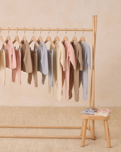 Knit Booties - Heathered Rose | Quincy Mae