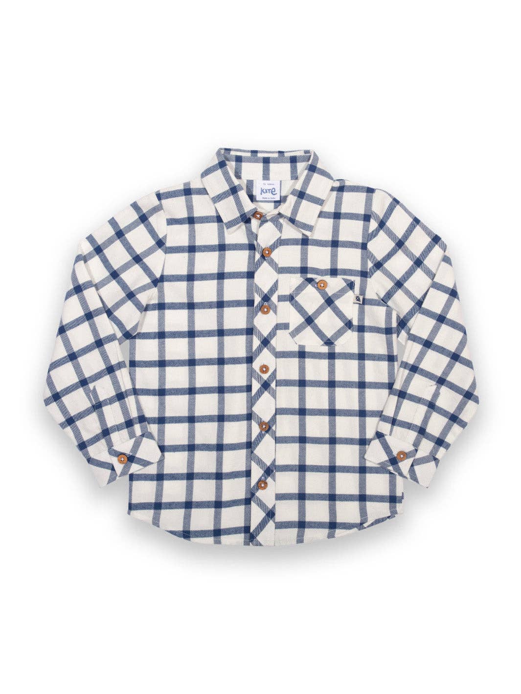 Organic Cotton Blue Check Shirt | Kite Clothing UK