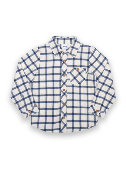 Organic Cotton Blue Check Shirt | Kite Clothing UK