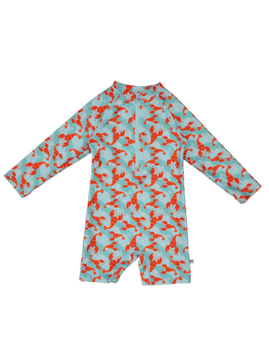 Logan the Lobster Rash Guard Swimsuit | ZOOCCHINI
