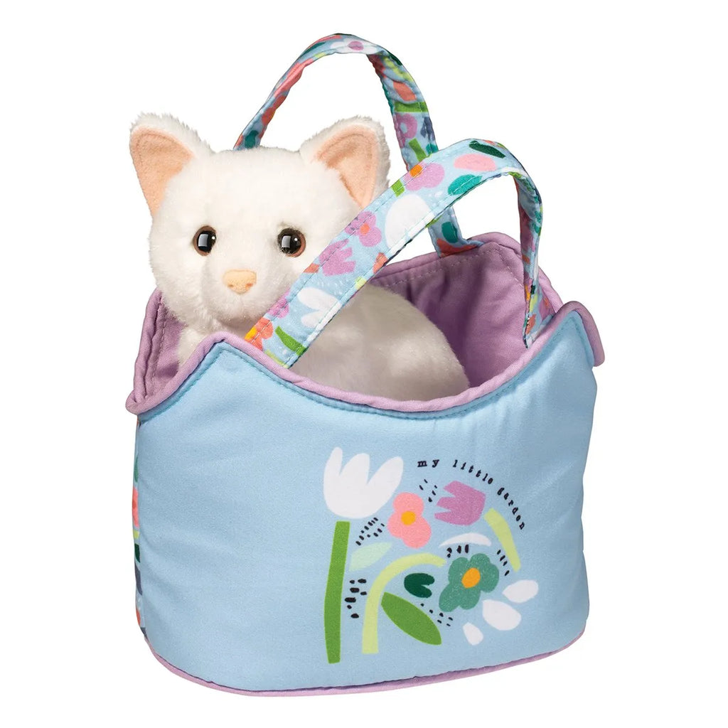 My Little Garden Sassy Sak with White Cat | Douglas Toys