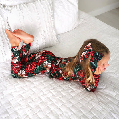 Gloria Floral Ruffle Bamboo Pajama Set | Gigi & Max