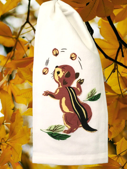 Chippy Retro Flour Sack Towel | Red & White Kitchen Company