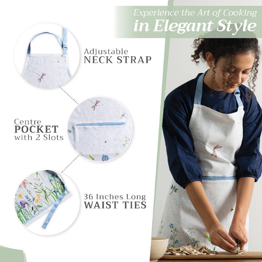 Fleurs De Mai Apron | Maison d'Hermine