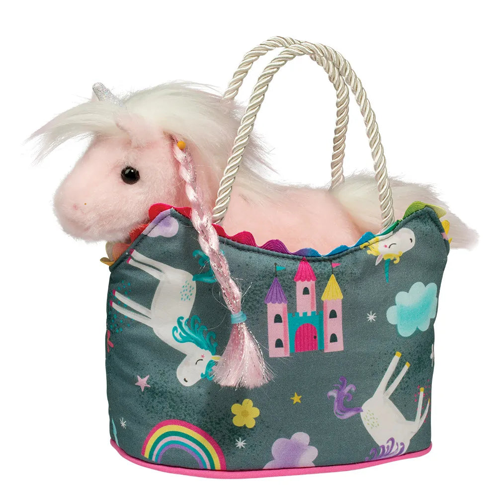 Fun Castle Sassy Sak with Pink Unicorn| Douglas Toys