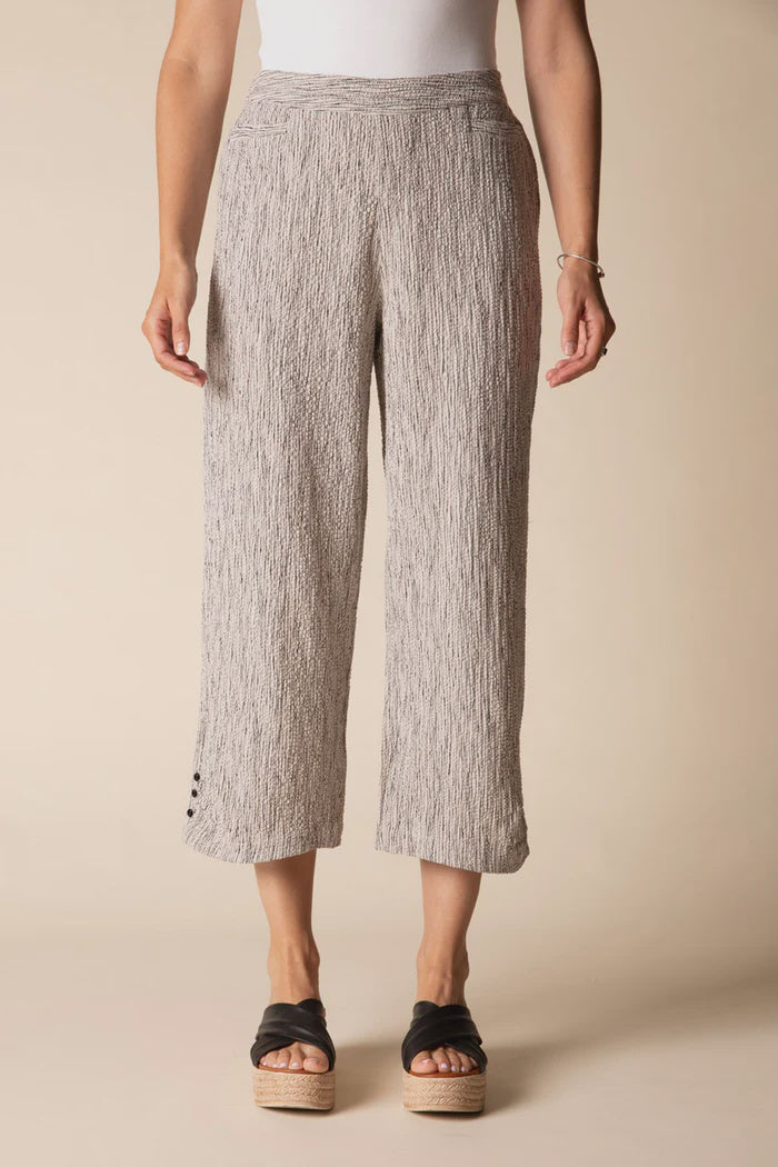 Willow Fine Lines Pucker Weave Capri | Habitat Clothing