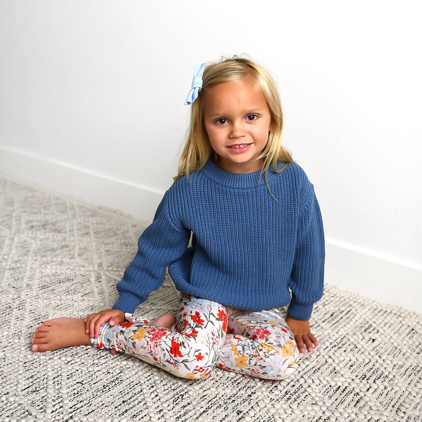 Steel Blue Sweater | Gigi & Max