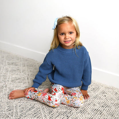 Steel Blue Sweater | Gigi & Max
