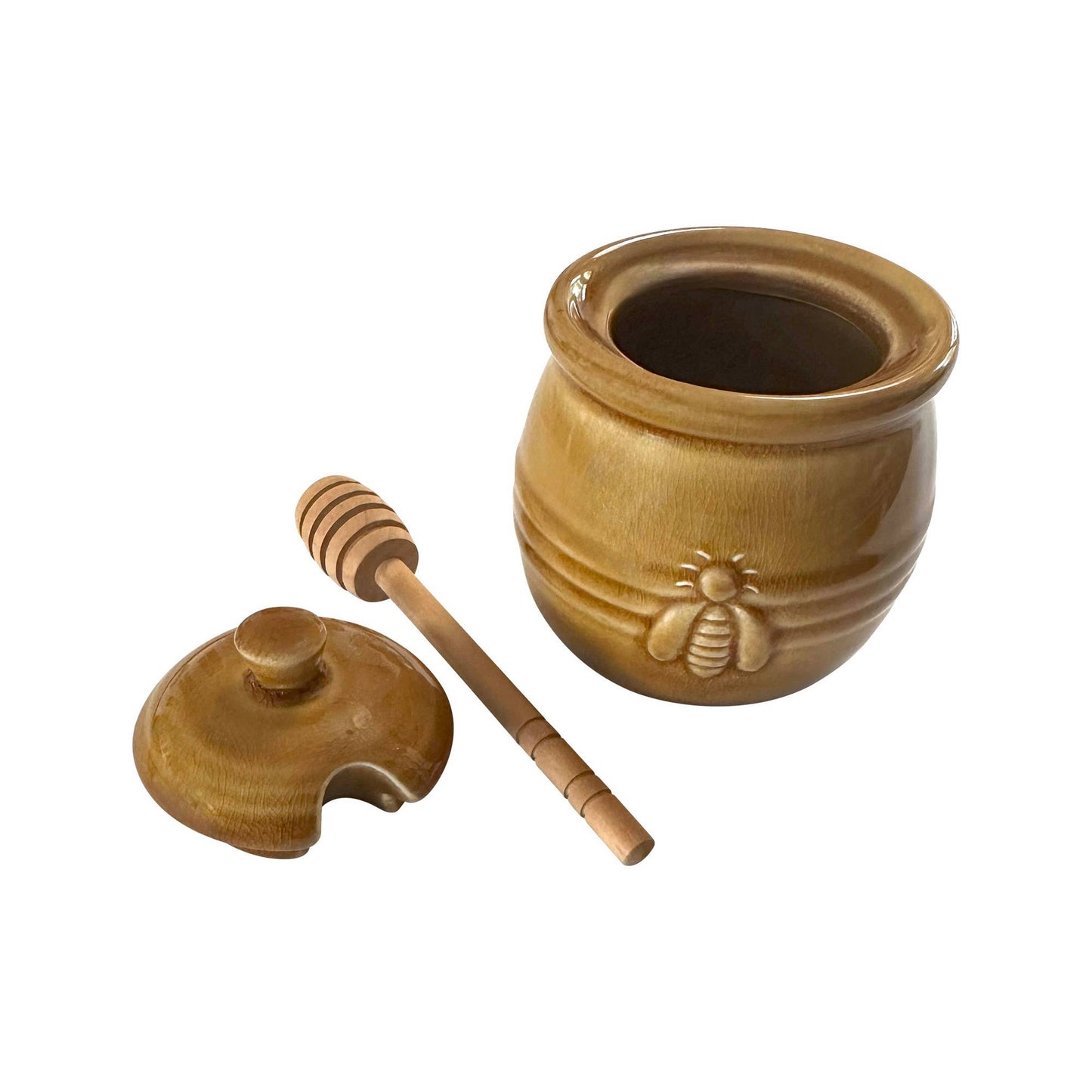 Ceramic Honey Jar and Dipper | Fox Run Brands
