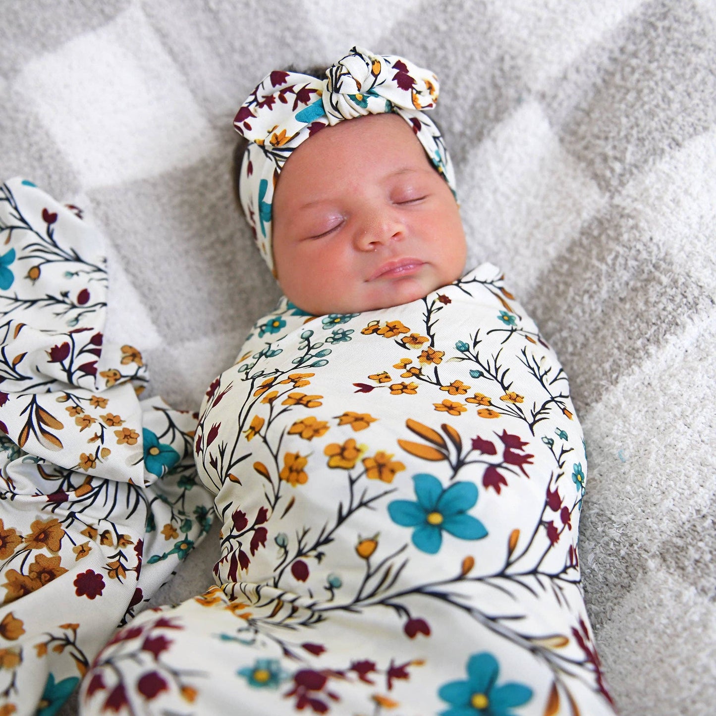 Maren Floral Swaddle Blaket | Gigi & Max