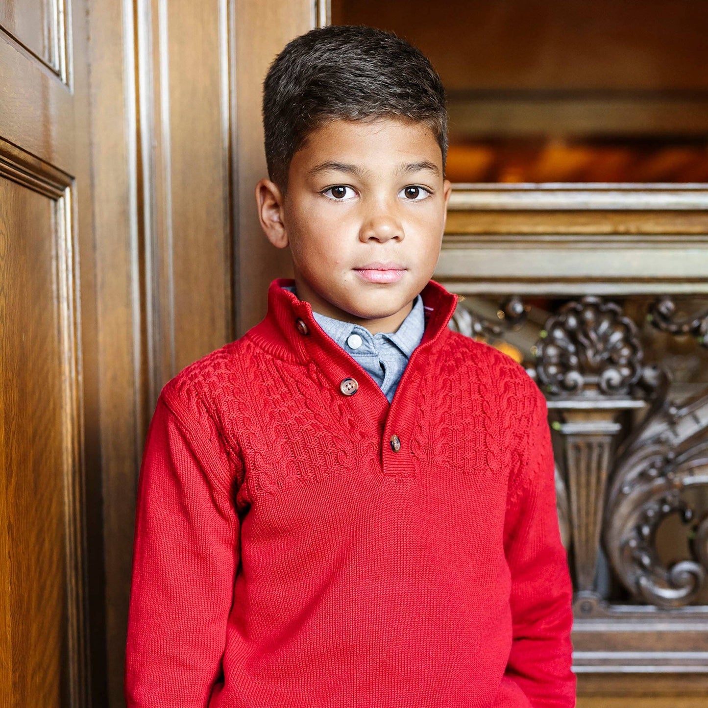 Organic Mock Neck Sweater | Hope & Henry