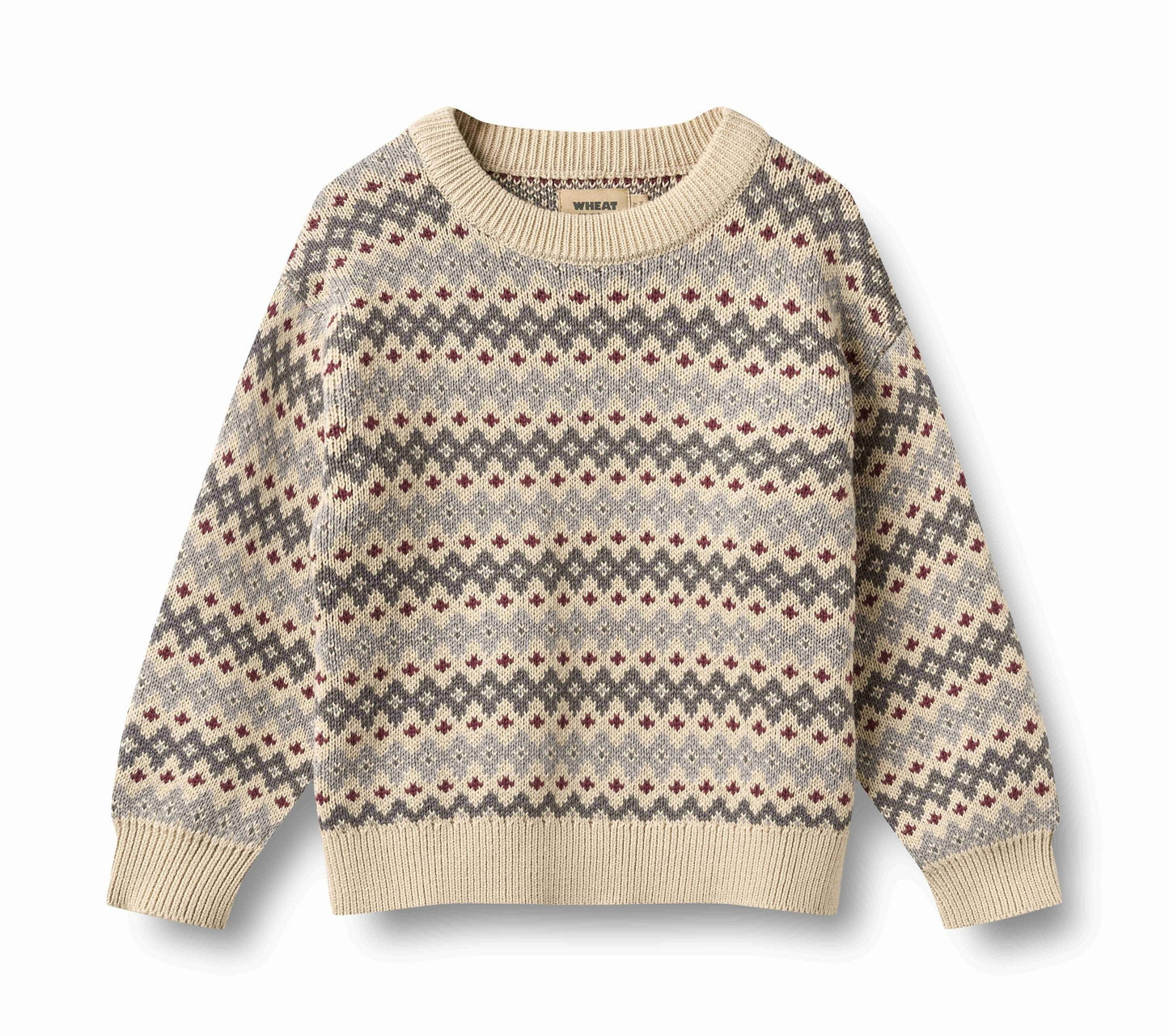 Harlow Flint Jacquard Pullover | Wheat