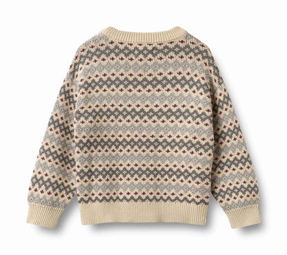 Harlow Flint Jacquard Pullover | Wheat