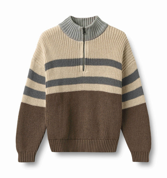 Simo Dry Wood Quarter Zip | Wheat