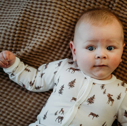 Moose Print Jumpsuit | Babymood Norway