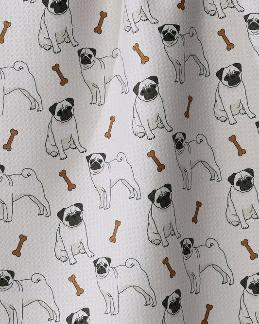 Pug Club Tea Towel | Geometry
