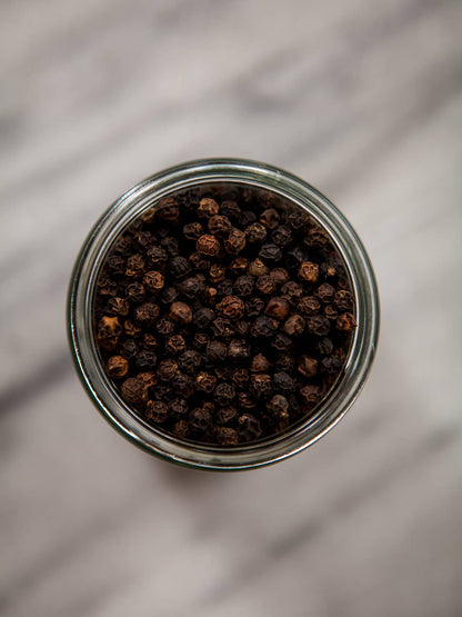 Tellicherry Peppercorns, Refill Jar | Jacobsen Salt Co.