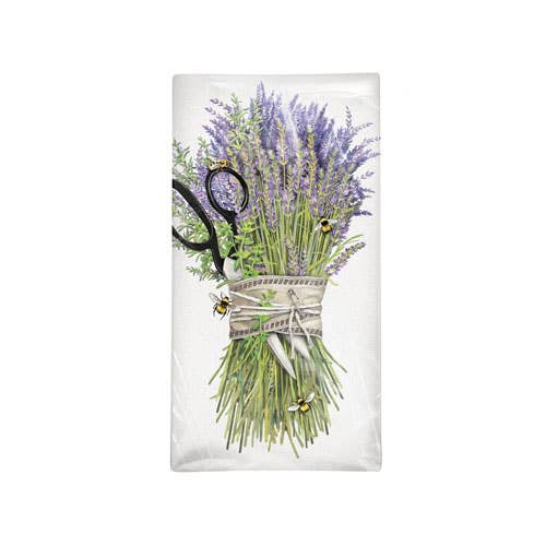 Lavender Shears Bundle Towel | Mary Lake-Thompson