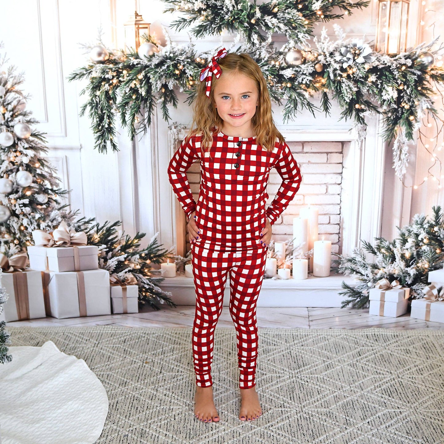 Emery Plaid Two Piece Lounge Set | Gigi & Max
