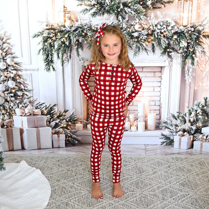 Emery Plaid Two Piece Lounge Set | Gigi & Max